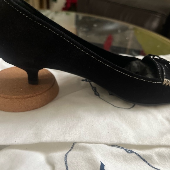PRADA Scramosciato Black Italian Suede Leather Flats/ Loafers  Sz 36- US Size  6 - Picture 3 of 16
